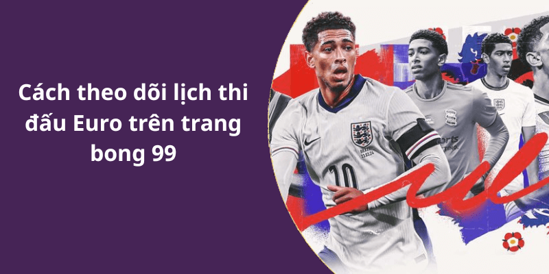 Cách theo dõi lịch thi đấu Euro trên trang bong 99