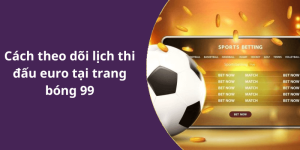 Cách theo dõi lịch thi đấu euro tại trang bóng 99